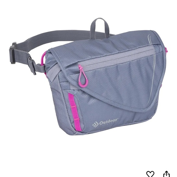 Outdoor Products Gray and Pink Crossbody Bag - Picture 5 of 5